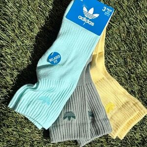 Adidas 3 Pack Originals Trefoil 2.0 Crew Socks